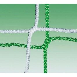 Filet de Football à 8 - La Paire, dimensions 6,00 x 2,10 ml, maille 120 mm Fil 3mm sans nœuds 200/200 blanc