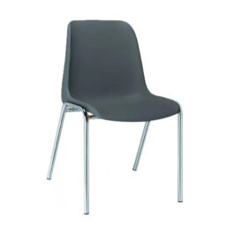 Chaise coque de collectivité empilable